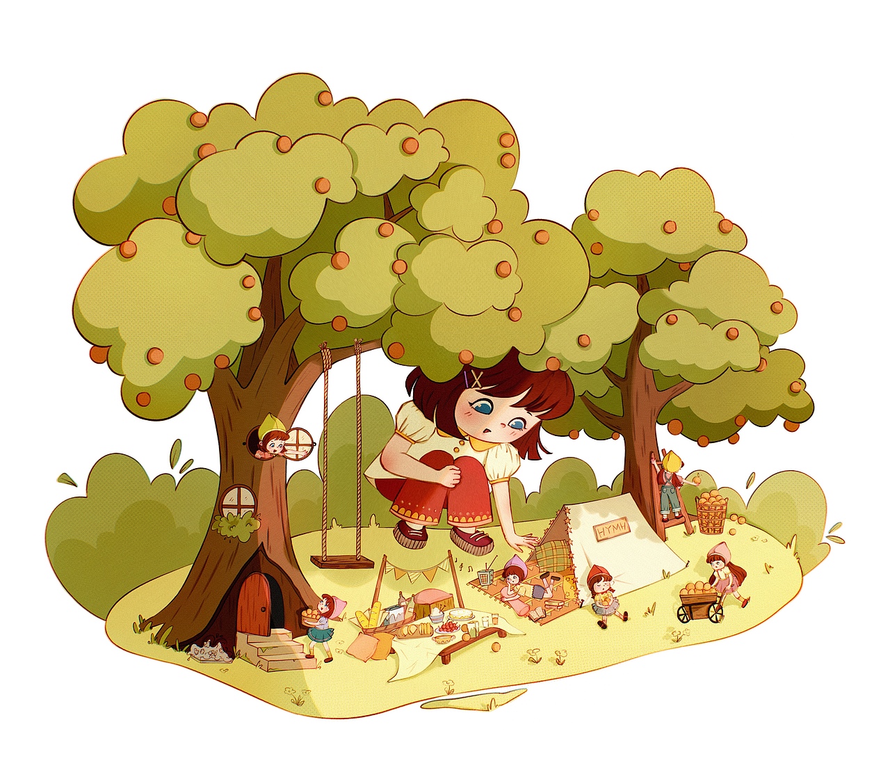 丛林奇遇（图ZMzA1NTk4OTg4） - 儿童插画 - 站酷设计师花乂木华原创素材 - 站酷ZCOOL