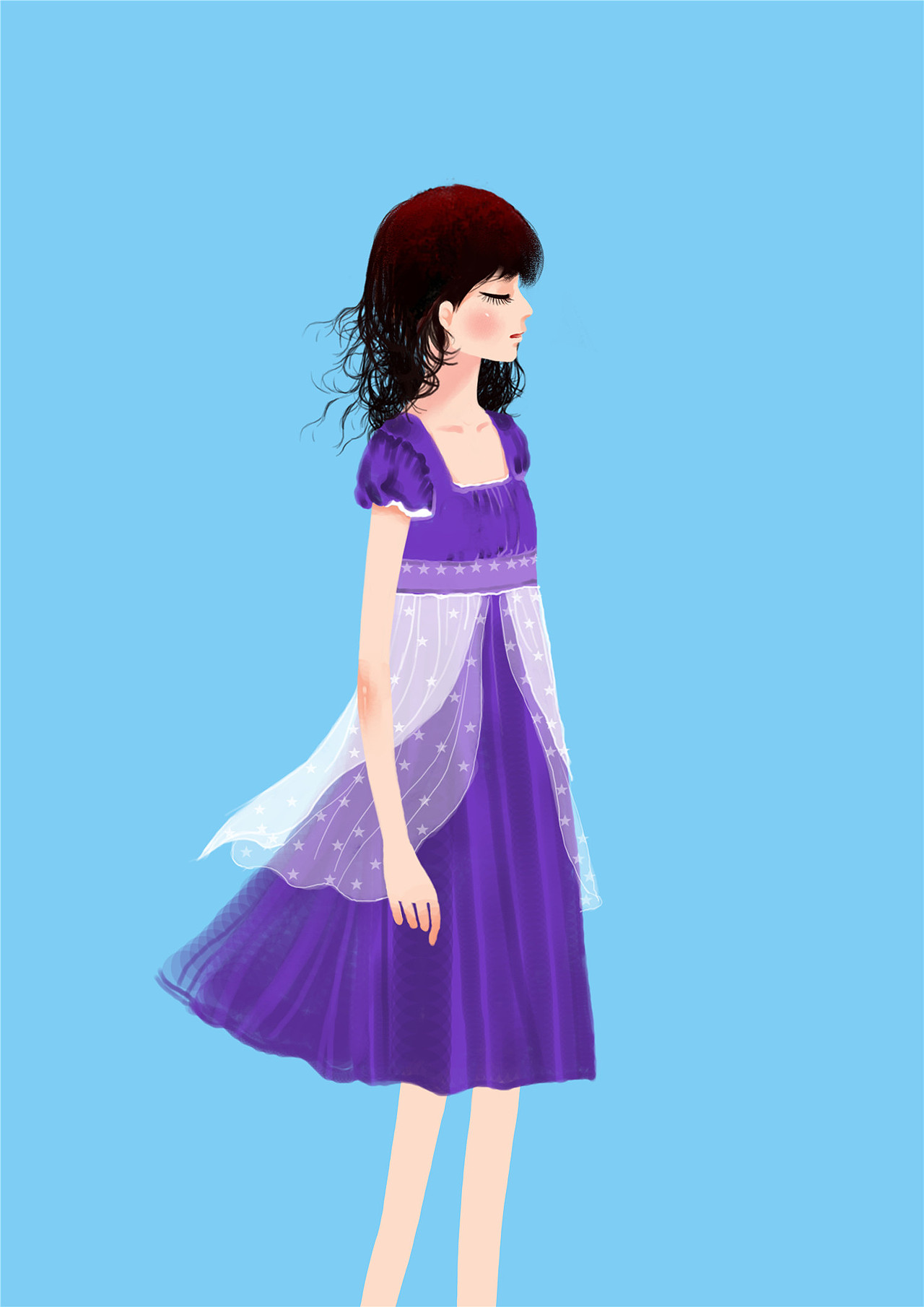 服饰人物插画（图ZMTA5MjUwNTQ4） - 商业插画 - 站酷设计师画儿晴天原创素材 - 站酷ZCOOL