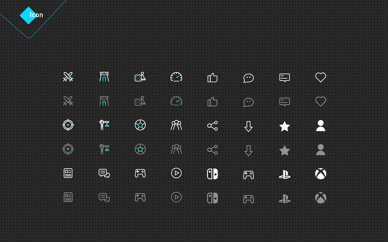 作品集-游戏app界面及动效