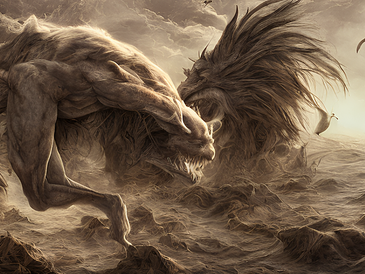 #站酷梦笔#梦境 现实 扭曲 破碎 崩坏 人类 野兽