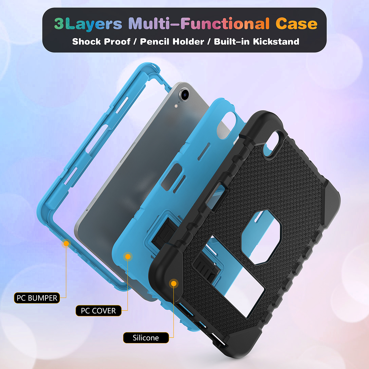 iPad mini6平板壳平板保护套渲染