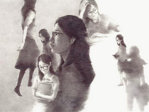 研究生毕业创作~圆珠笔绘本《如歌》