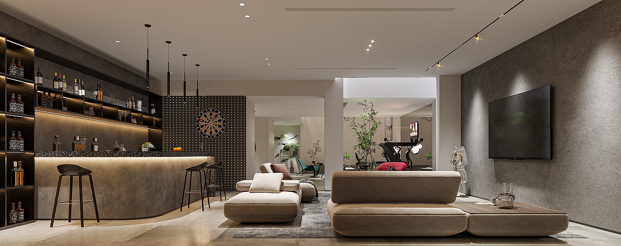 现代别墅效果图