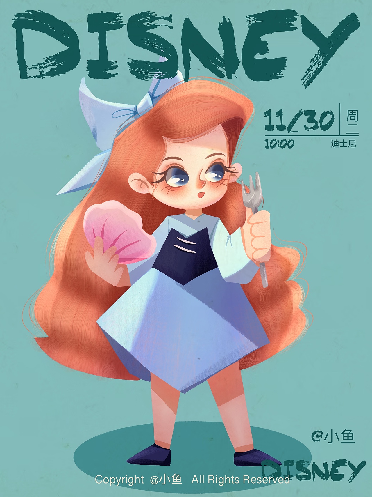 迪士尼公主重绘（图ZMjg0NDY3Mzcy） - 儿童插画 - 站酷设计师小鱼在努力呀原创素材 - 站酷ZCOOL