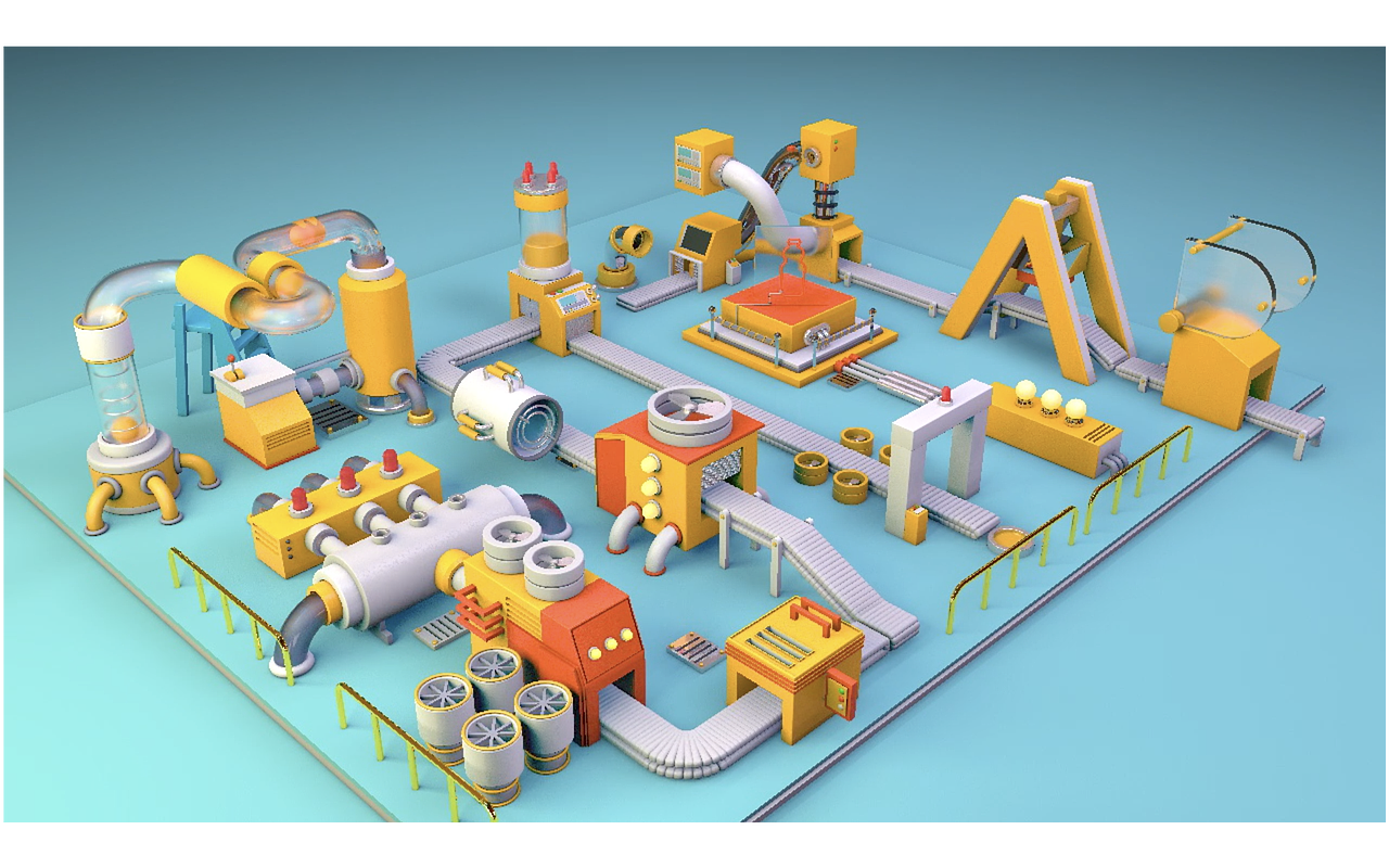 c4d小工厂——《mixar》