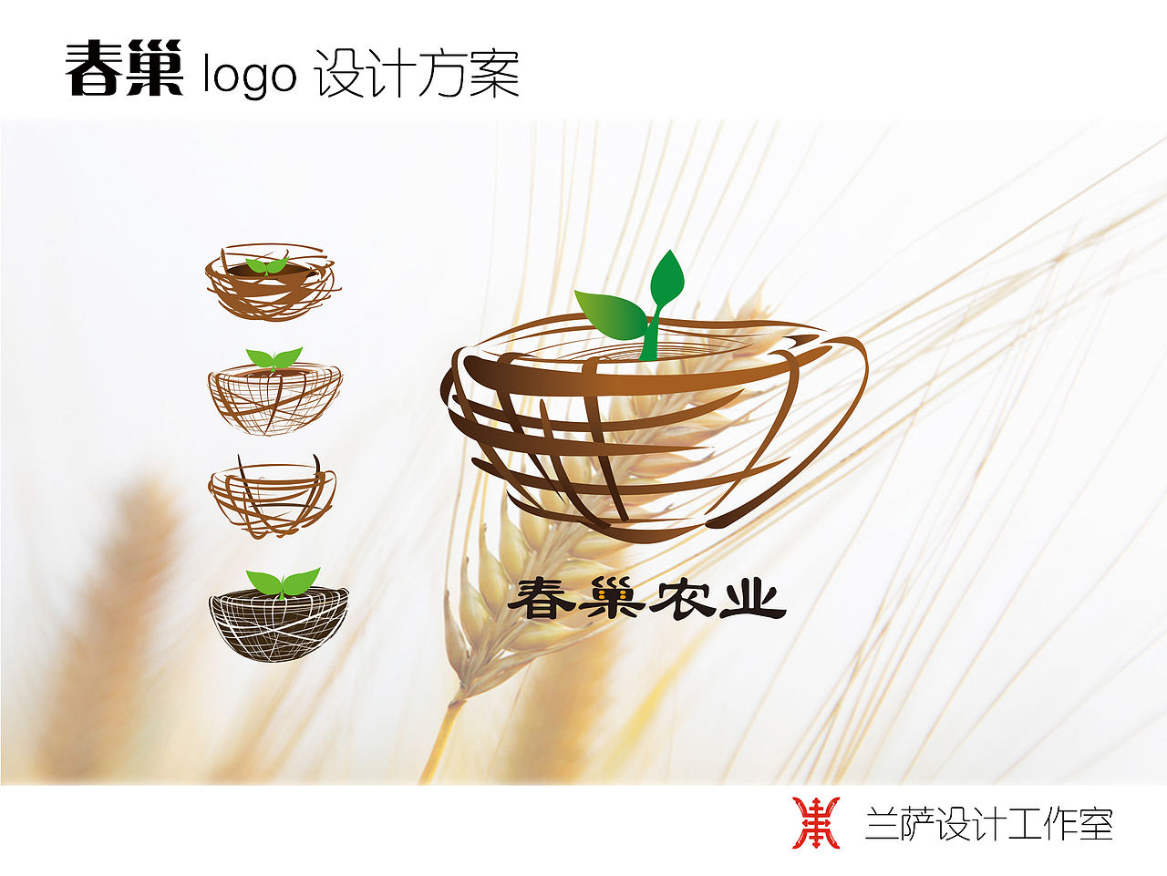 春巢农业logo设计(图ZMTg3NzA1ODg=) - 品牌 - 站酷设计师李梦超原创素材 - 站酷ZCOOL