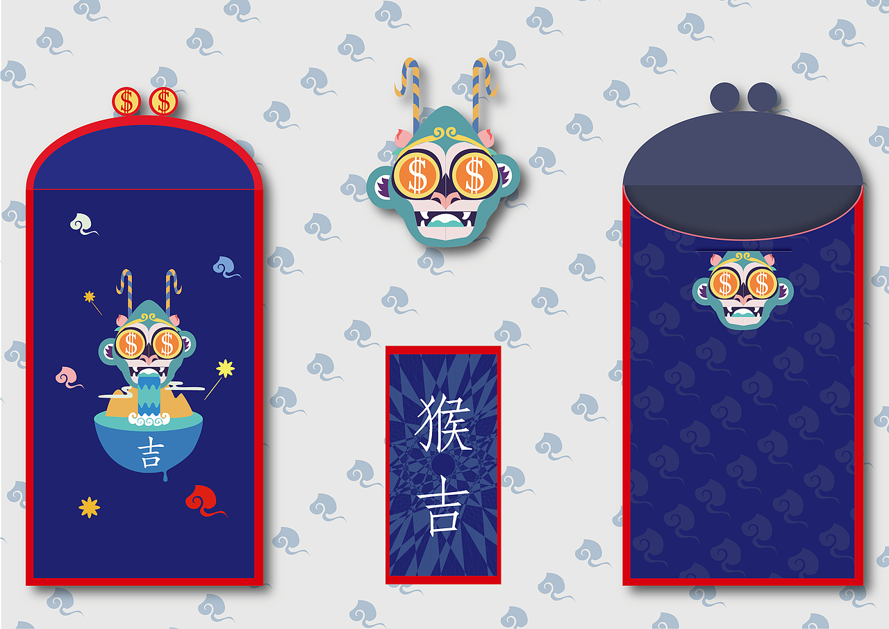 猴年红包（图ZNTMyMTYwNTI=） - 包装 - 站酷设计师LLcdong原创素材 - 站酷ZCOOL
