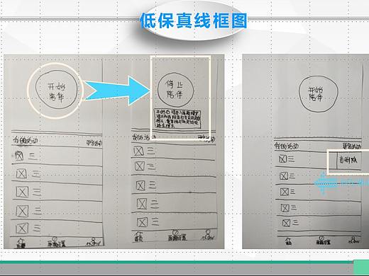 “陪你”APP原型设计（低保真手绘稿）