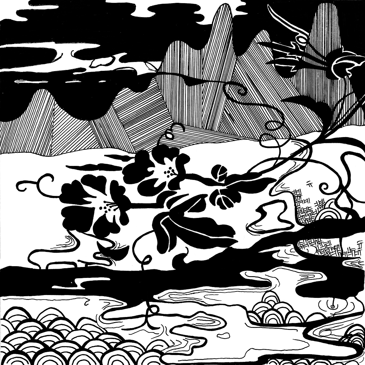 花卉变形|平面|图案|kareninesn_原创作品-站酷zcool