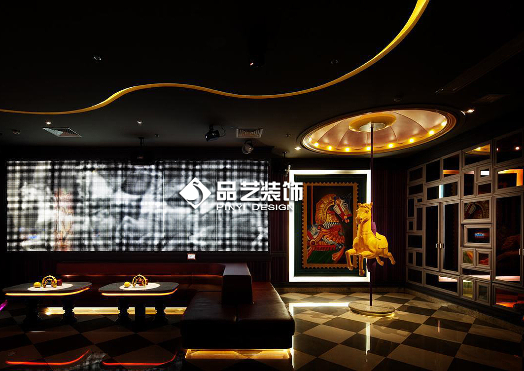 主题量贩式KTV夜总会所装修设计效果图