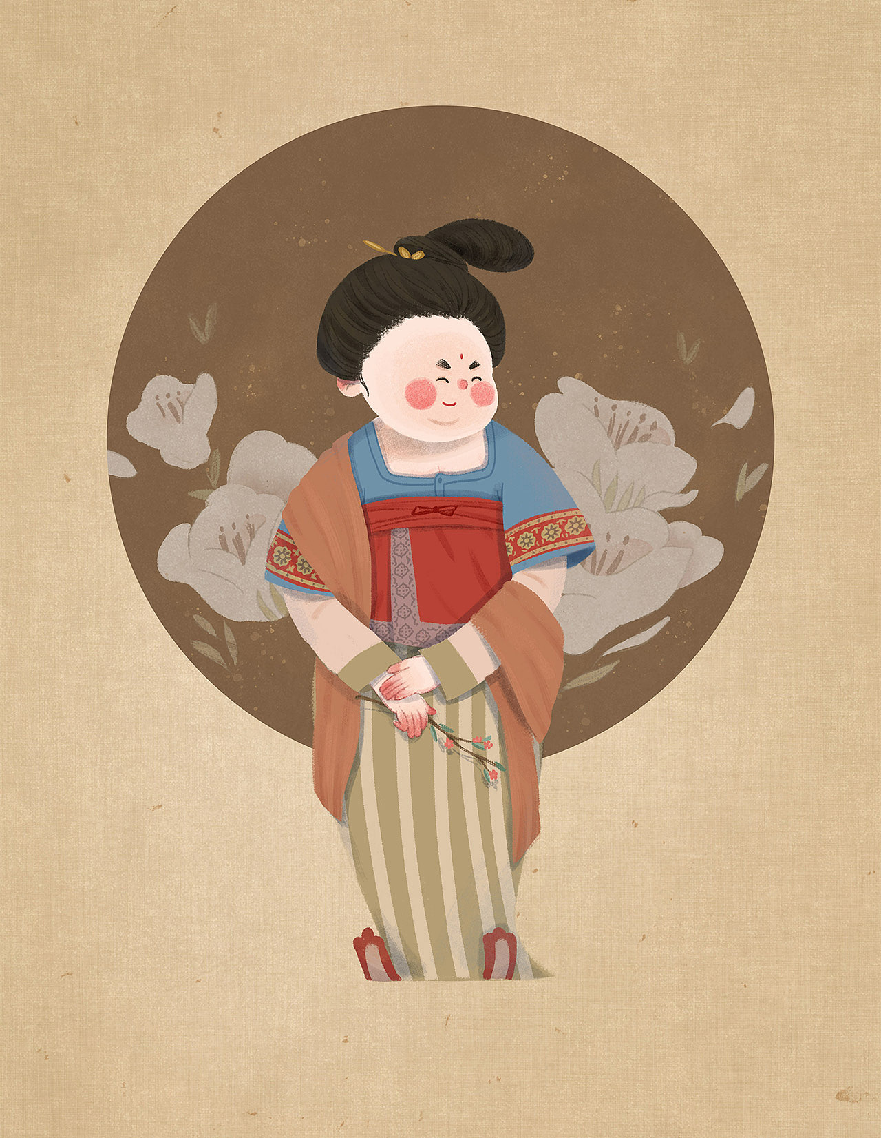 唐朝仕女图2|插画|商业插画|许小露露_原创作品-站酷zcool