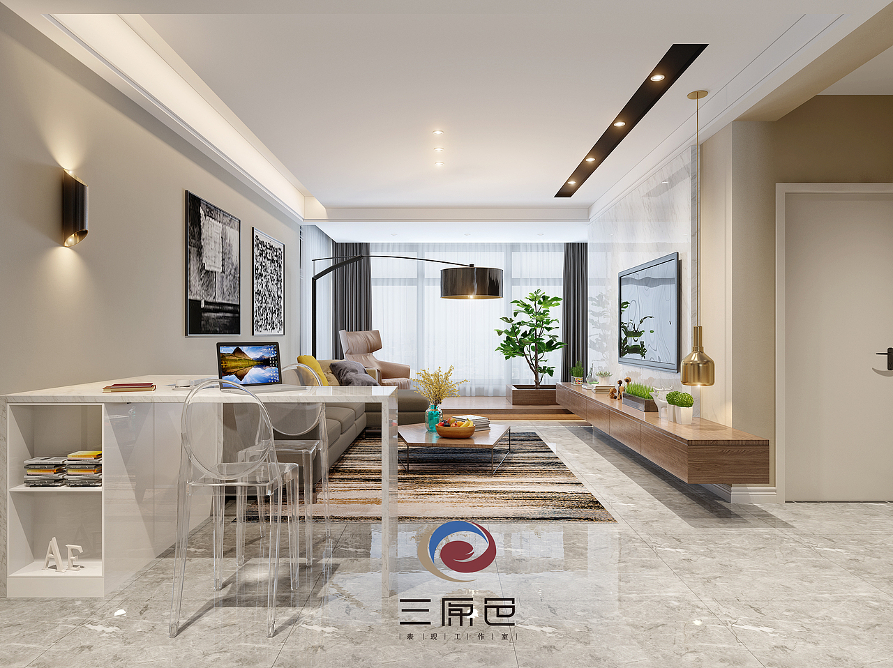 一套現(xiàn)代空間。（圖ZOTgxODc3OTY=） - 家裝設(shè)計(jì) - 站酷設(shè)計(jì)師YI念間原創(chuàng)素材 - 站酷ZCOOL
