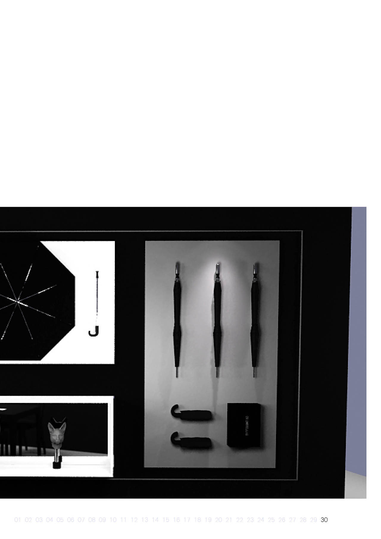 《狐狸雨伞展厅设计》会展空间设计