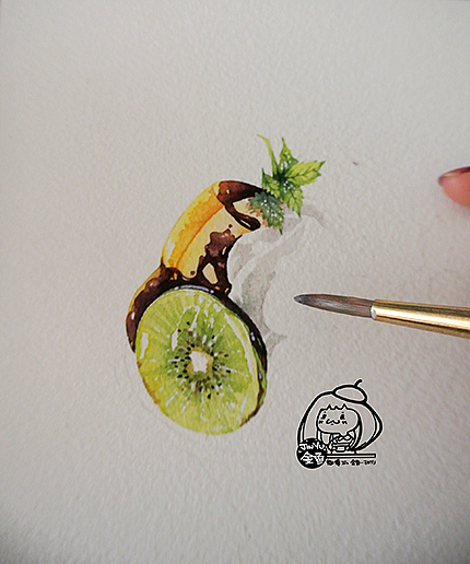金鱼手绘美食——水果冰淇淋（图ZMTE2MTAyNDg=） - 商业插画 - 站酷设计师金鱼酱JINYU原创素材 - 站酷ZCOOL