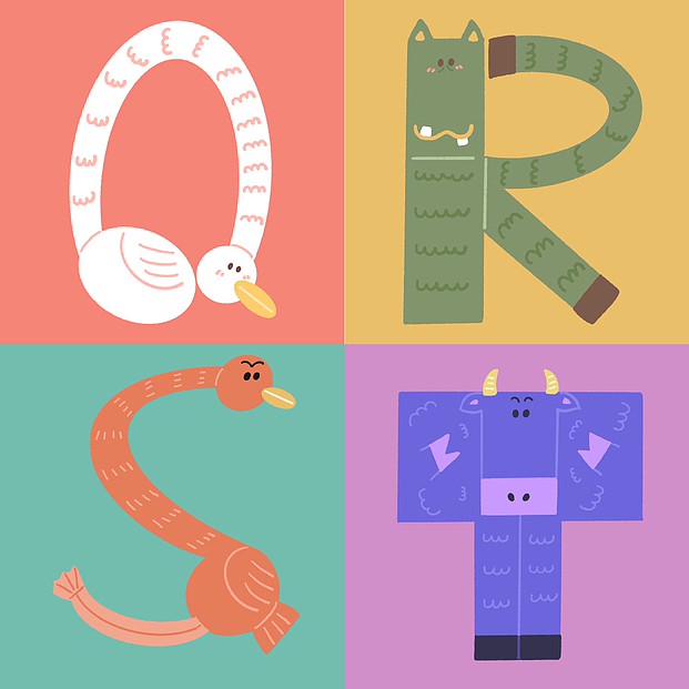字母插画设计 原创儿童插画（图ZMzQwMzg5ODk2） - 儿童插画 - 站酷设计师怎么做自己原创素材 - 站酷ZCOOL