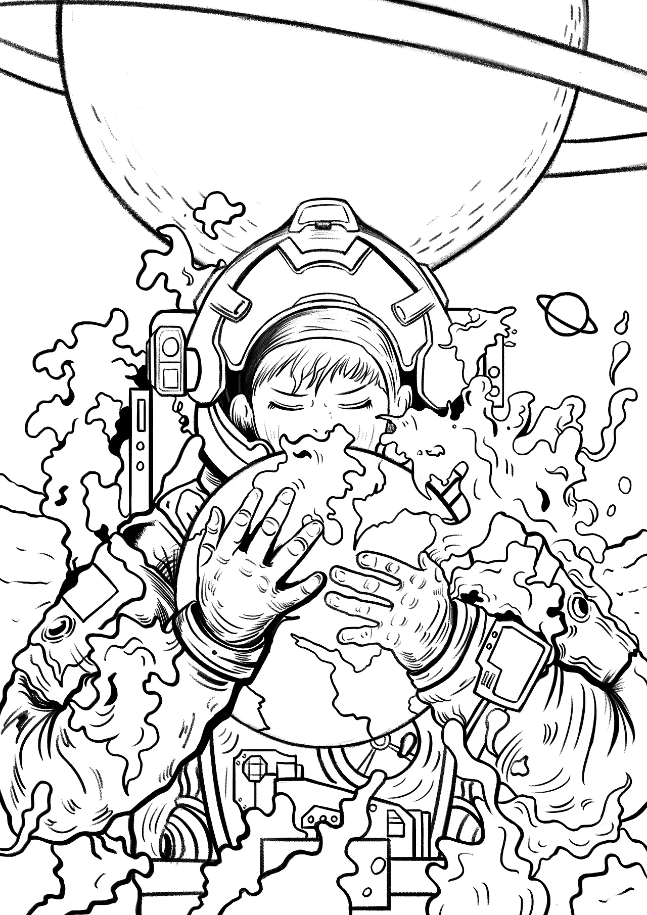 插画设计56west_y黑白装饰画18玉子超可爱插画-卤香天下412west_y吴哥