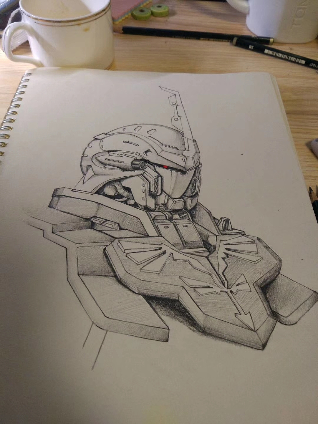 手绘高达机体新安洲2018年9月画