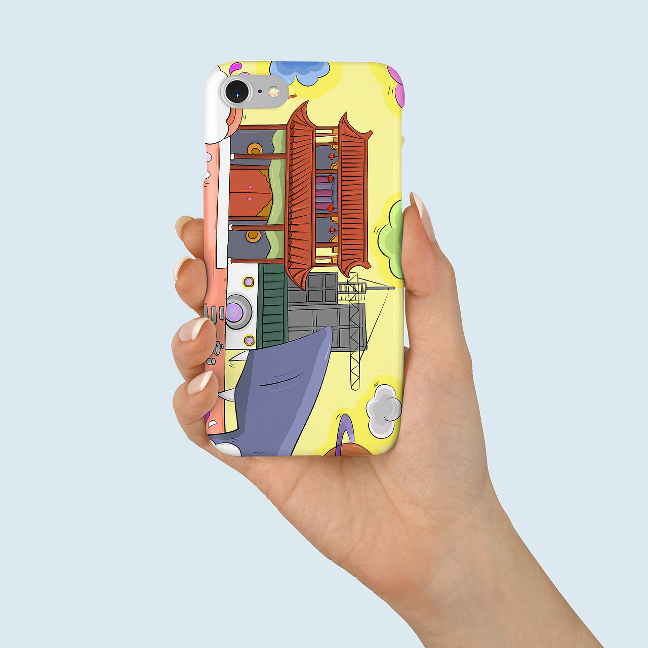 手机壳、布袋。