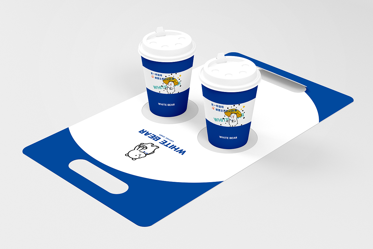 white bear 咖啡馆品牌形象设计