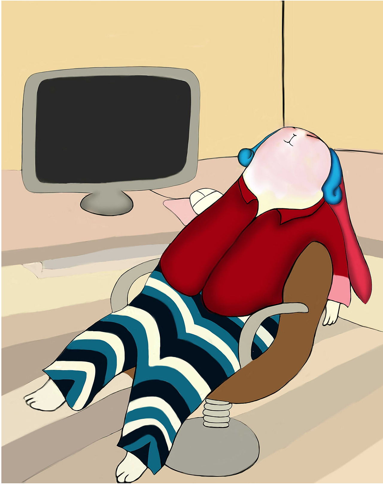 累的时候我也会北京瘫一下下喽