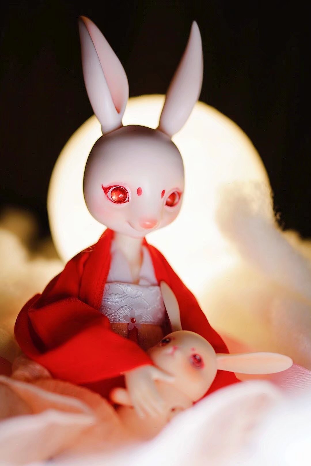 中秋节玉兔贺图