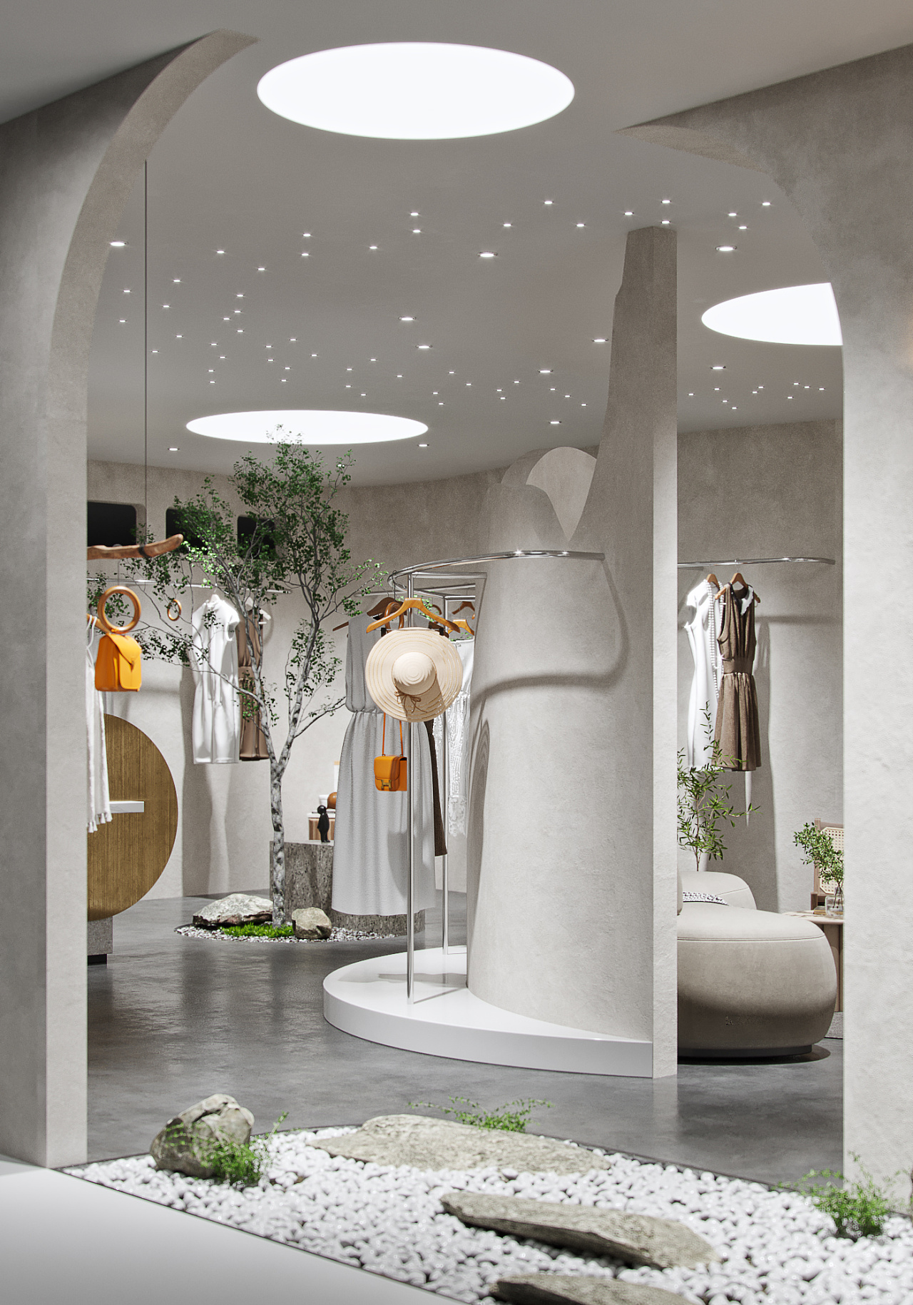 侘寂风服装店|空间|家装设计|zx绽璇_原创作品-站酷zcool