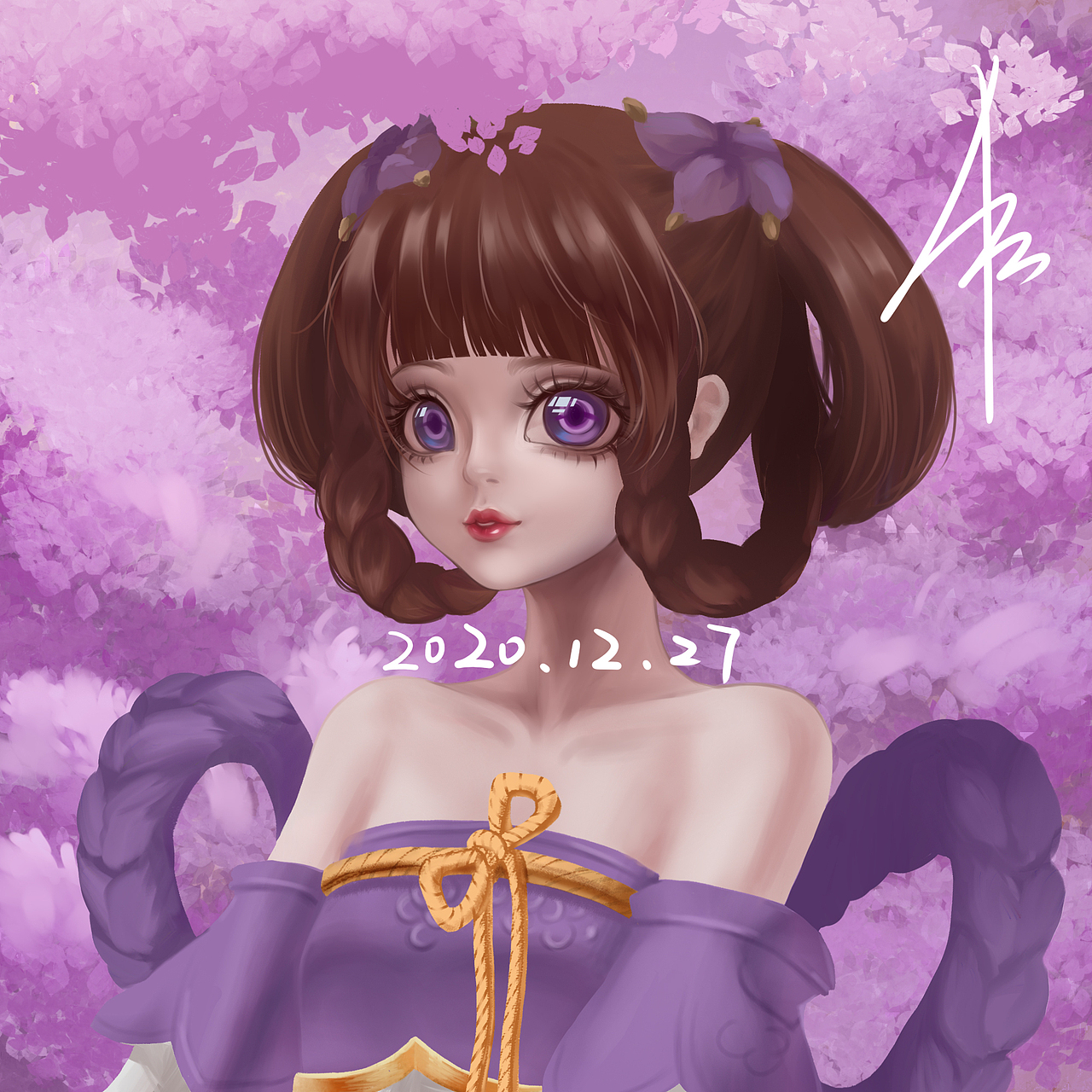 王者荣耀小乔丁香结