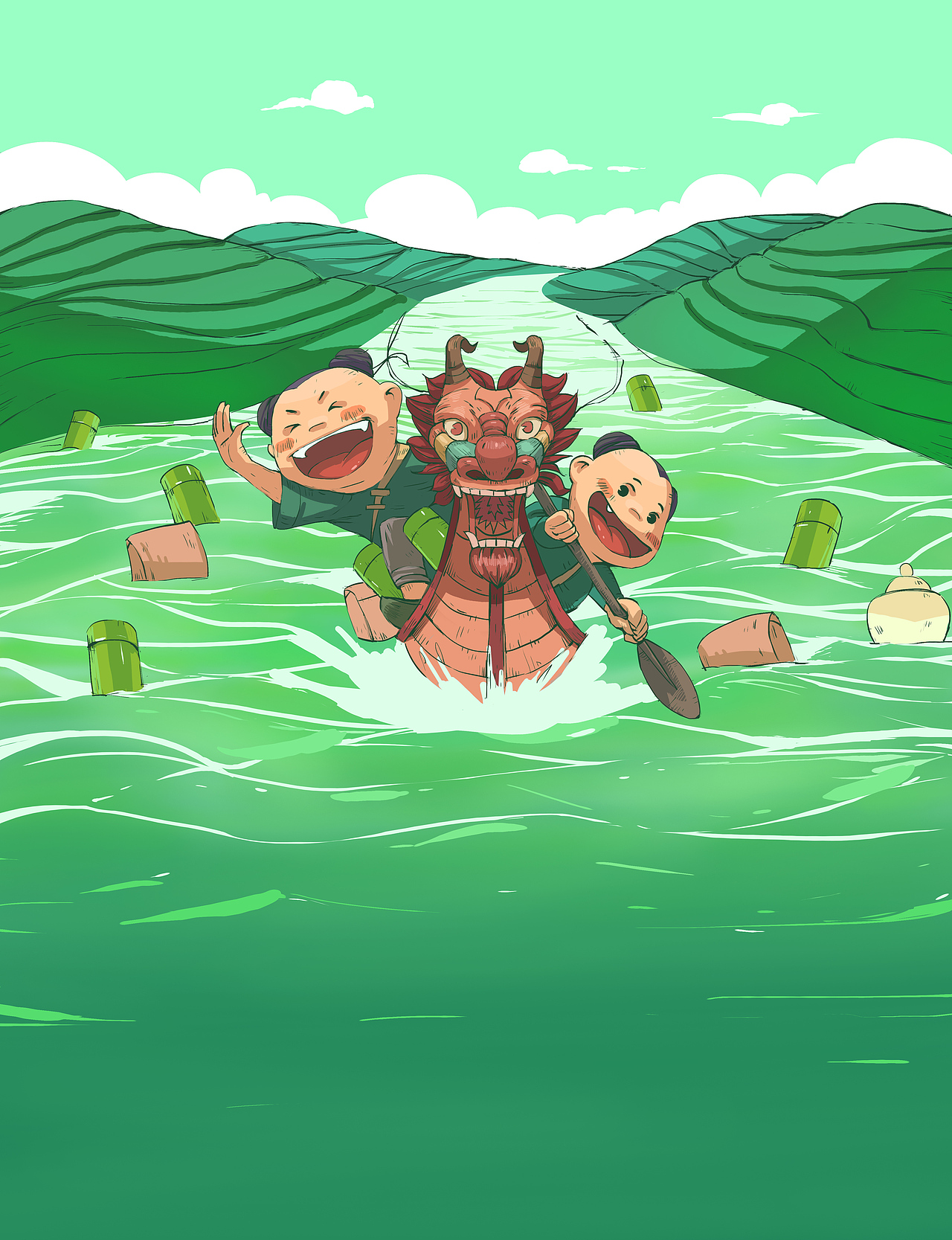 【贡牌】618首页插画（图ZMTE2MzQ4MTQ0） - 商业插画 - 站酷设计师W_云峰原创素材 - 站酷ZCOOL