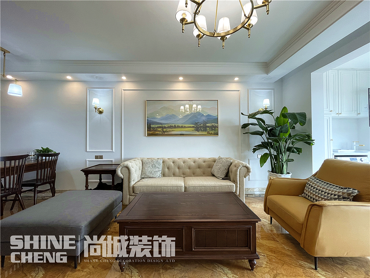 泰安碧桂园小区130㎡美式风格装饰设计实景案例（图ZMjY4Nzk5MjQ4） - 家装设计 - 站酷设计师泰安尚城装饰原创素材 - 站酷ZCOOL