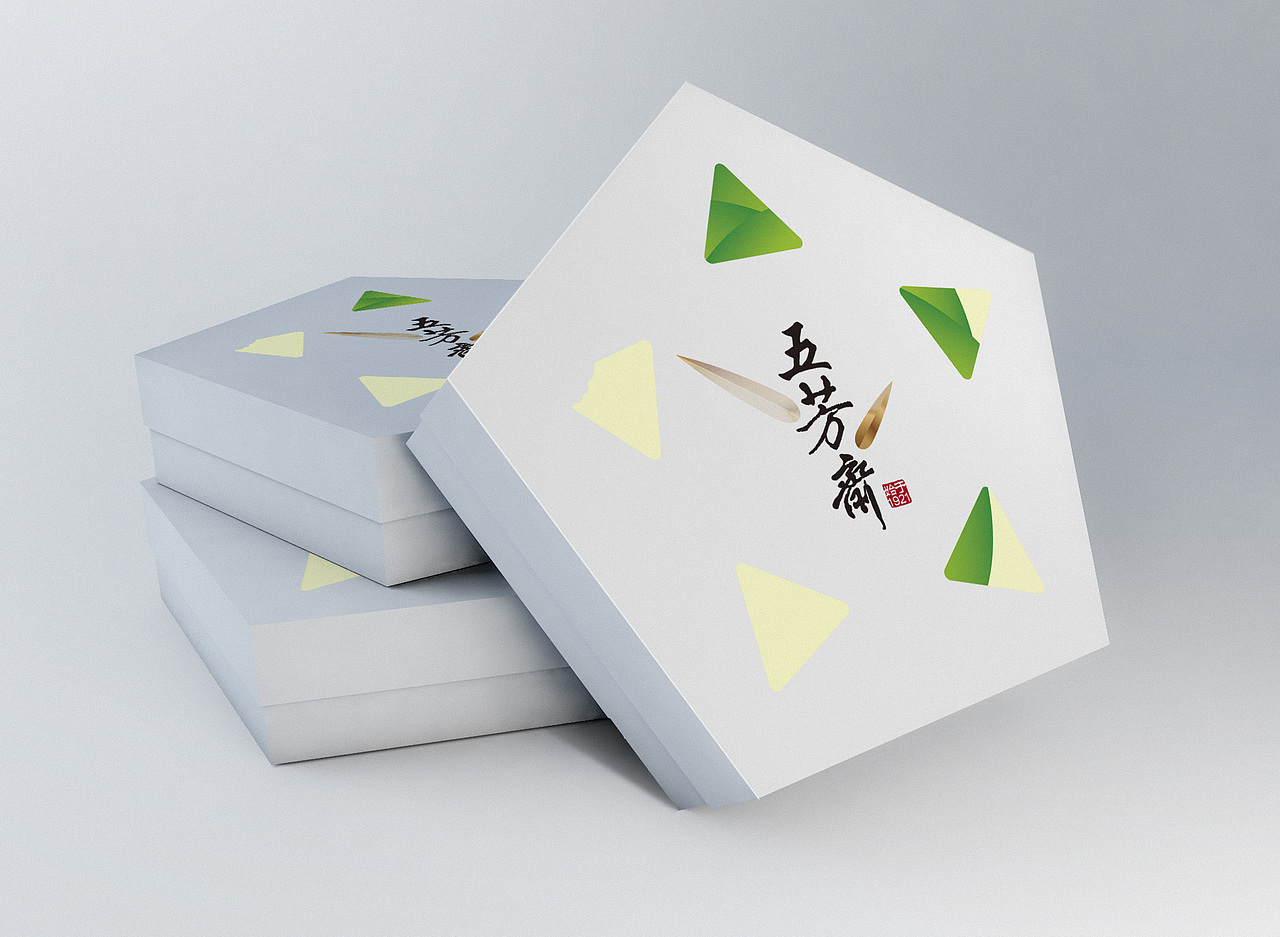 五芳斋粽子礼盒包装练习（图ZMjA1NjI2ODU2） - 生活用品 - 站酷设计师ellenaic原创素材 - 站酷ZCOOL