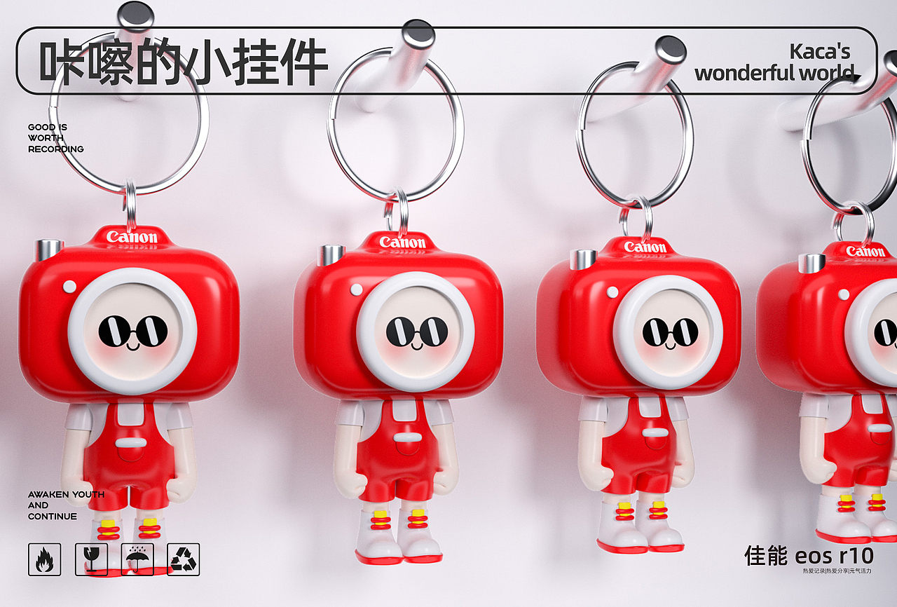佳能IP形象设计之青春专徽EOS R10-kaca(咔嚓)