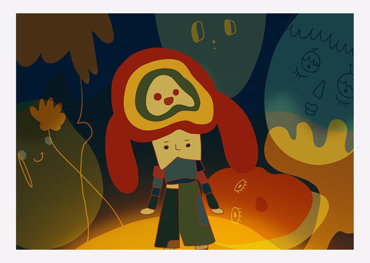 2021年终总结（图ZMjkwMzE3NDUy） - 艺术插画 - 站酷设计师卷卷upupup原创素材 - 站酷ZCOOL