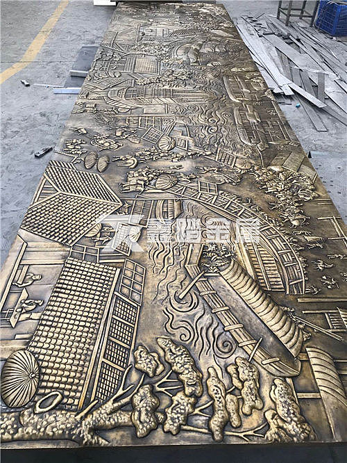 户外大型浮雕全铜壁画 手工锻造黄铜背景墙工艺传承（图ZMjI4NzA2NDU2） - 绘画 - 站酷设计师高端金属制品原创素材 - 站酷ZCOOL