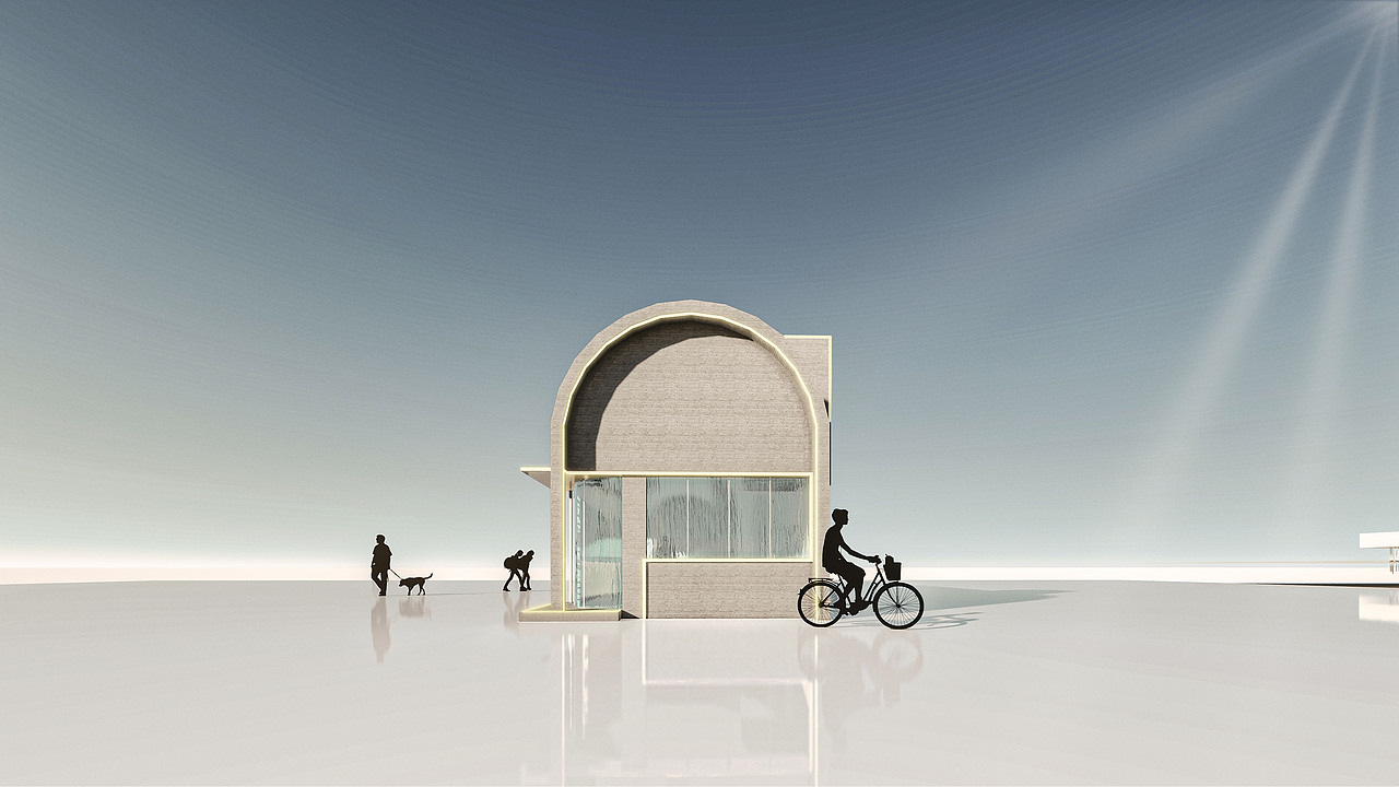 三个商业街商亭