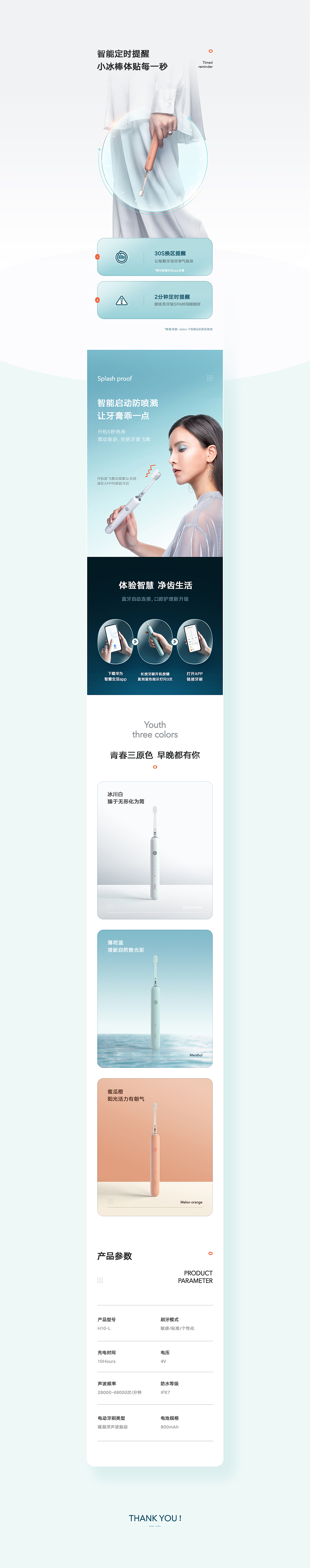 电商设计 | HONOR X Olybo电动牙刷 ✖ 西九里颜究社