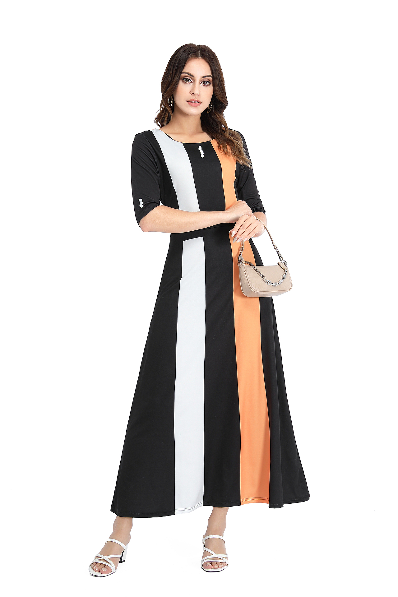 广州金也摄影公司亚马逊模特服装连衣裙礼服拍摄