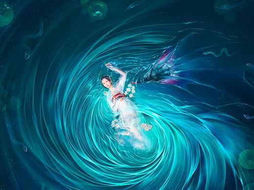 海大鱼 电影海报 影视 手绘海报