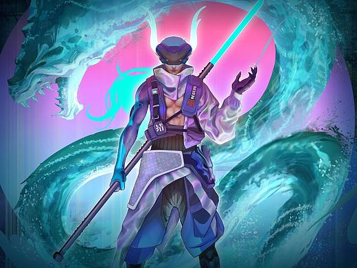 賽博紀元-龍戰(zhàn)將（個人主頁-ZNTM5NTI1ODQ=） - IP形象 - 站酷設(shè)計師聰明的丁喜CDX原創(chuàng)素材 - 站酷ZCOOL