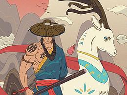 國(guó)慶時(shí)間個(gè)人創(chuàng)作《僧》