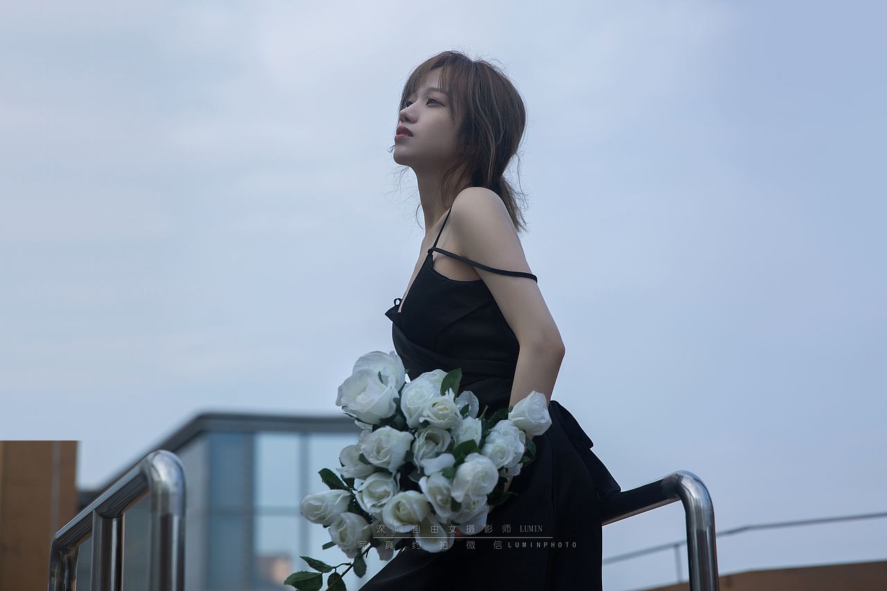 天台写真拍摄 情绪片 暗黑 深圳个人写真摄影