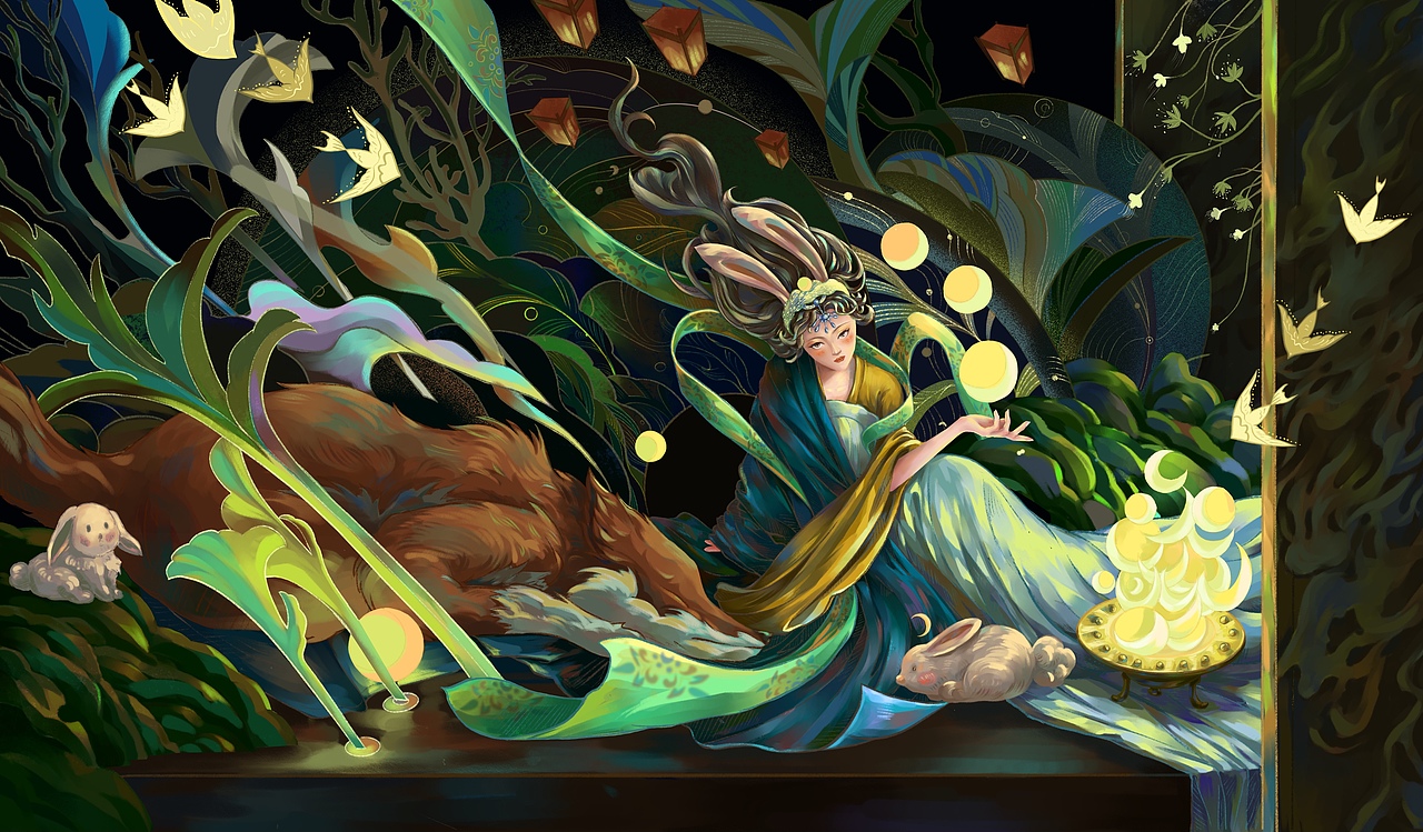 神明的少女（图ZMjk3NDkwMTc2） - 艺术插画 - 站酷设计师川鹅子的鹅原创素材 - 站酷ZCOOL