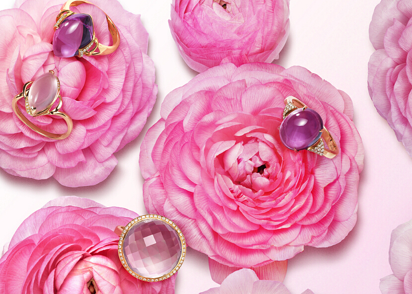 花儿的缠绵 珠宝的贵 演绎了一出唯美的温馨画面——瓦力