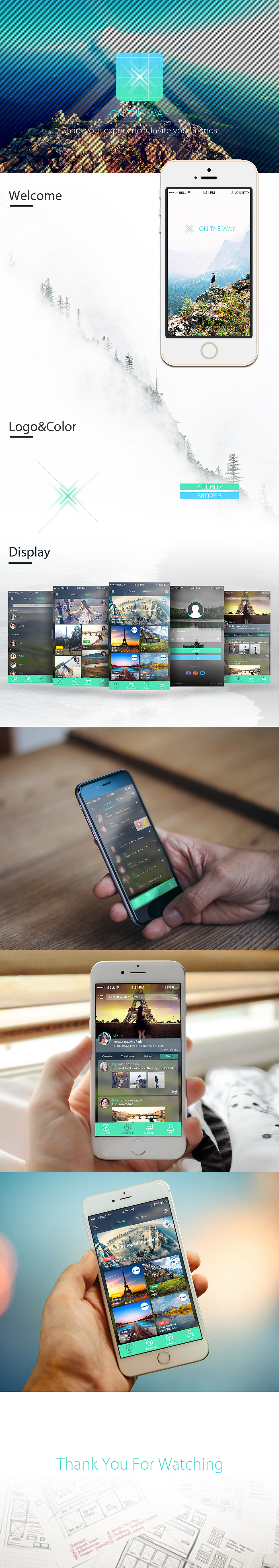 on the way2.0/旅游社交类APP（图ZMzY2MDg0NDQ=） - APP界面 - 站酷设计师RDesign零零幺原创素材 - 站酷ZCOOL