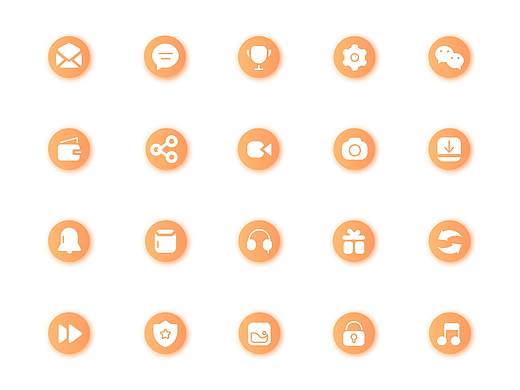 简约APP图标 描边 渐变 色块