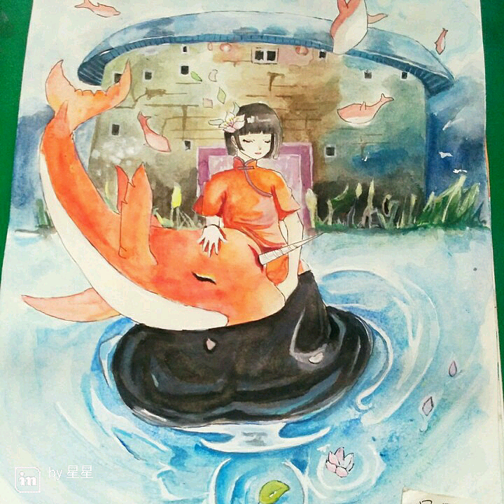 大鱼海棠（图ZOTMxNDE1ODg=） - 绘本 - 站酷设计师星酱酱原创素材 - 站酷ZCOOL
