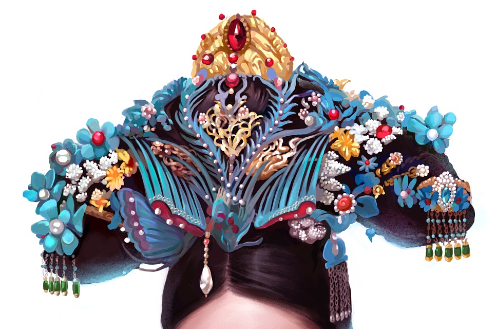 风华绝代作此画献给后宫甄嬛传华妃娘娘