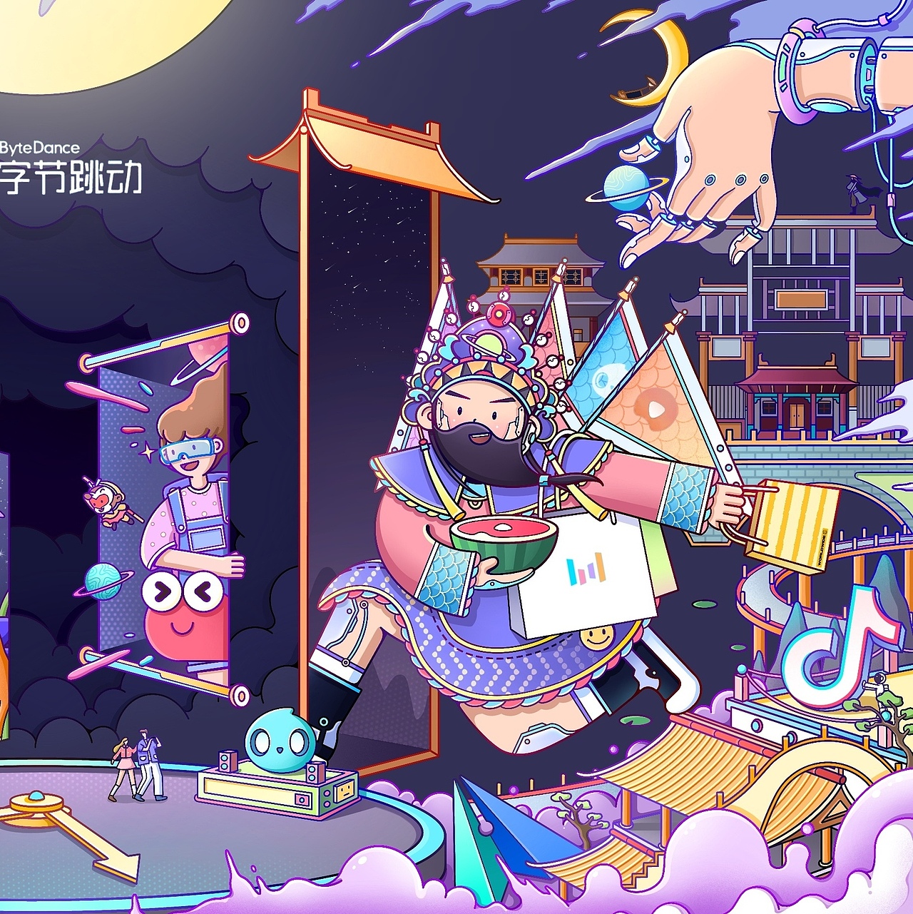 创造新未来（图ZMjQzMzYzNzY0） - 商业插画 - 站酷设计师王思葱o原创素材 - 站酷ZCOOL