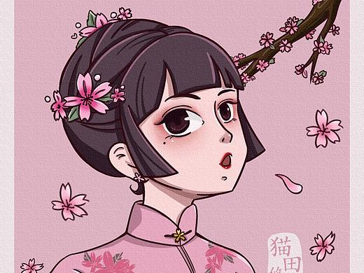 粉里粉氣的古風頭像（個人主頁-ZNDc3MTk2ODQ=） - 藝術插畫 - 站酷設計師貓?zhí)镉茝浽瓌?chuàng)素材 - 站酷ZCOOL
