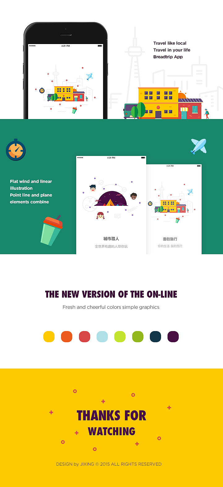 Breadtrip新版引导页面（图ZMzI4NjE4NDA=） - APP界面 - 站酷设计师neptunerose原创素材 - 站酷ZCOOL
