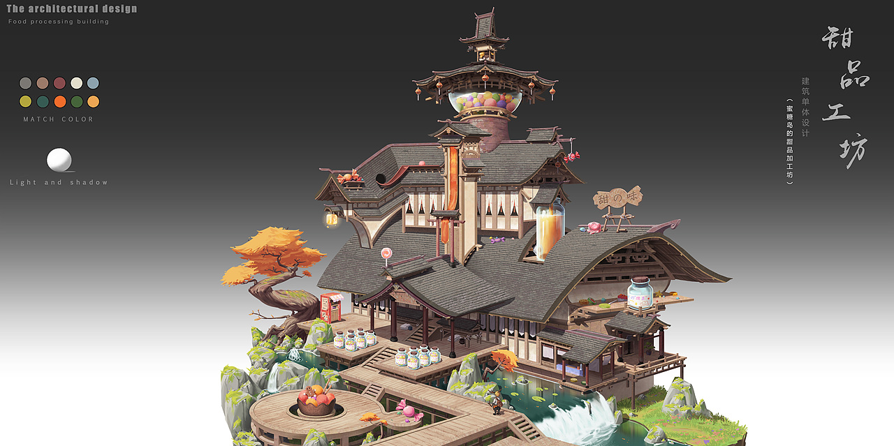 单体建筑设计（图ZMjkzNDAxMzA0） - 游戏原画 - 站酷设计师冬阳W原创素材 - 站酷ZCOOL